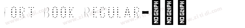 Fort Book Regular字体转换